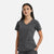 Maevn Matrix Pro Women's Curved V-Neck Top with Metallic Detail