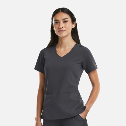 Maevn Matrix Pro Women's Curved V-Neck Top