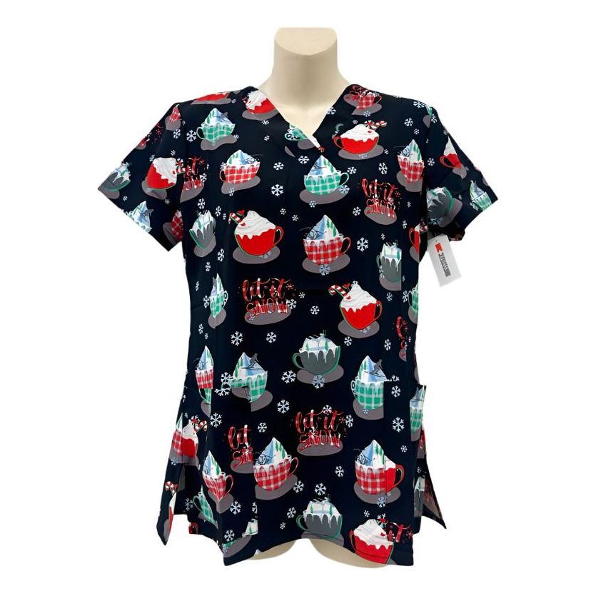 WhiteCross Printed Top CHRISTMAS (SALE) 617