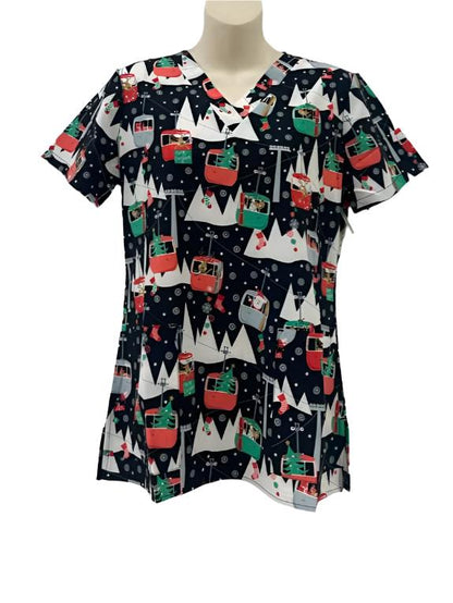 WhiteCross Printed Top CHRISTMAS (SALE) 617