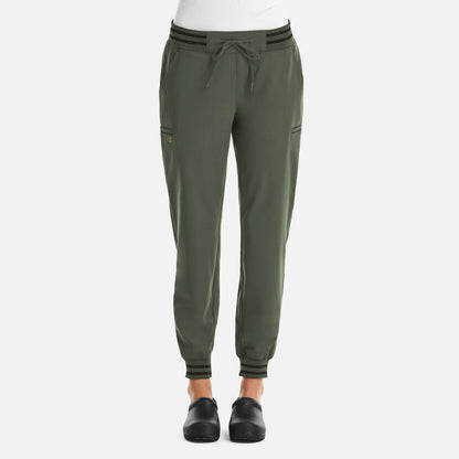 Maevn Matrix Pro Women's Full Waist Jogger with Metallic Detail