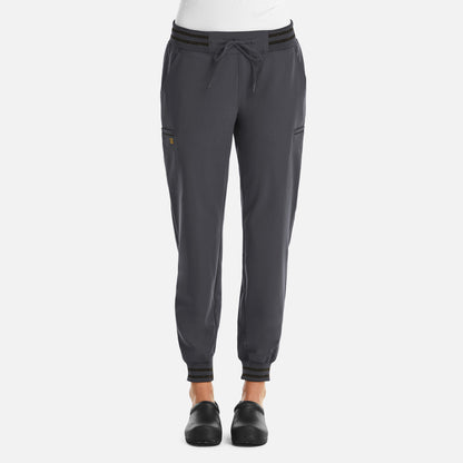 Women's Full Waist Jogger with Metallic Detail