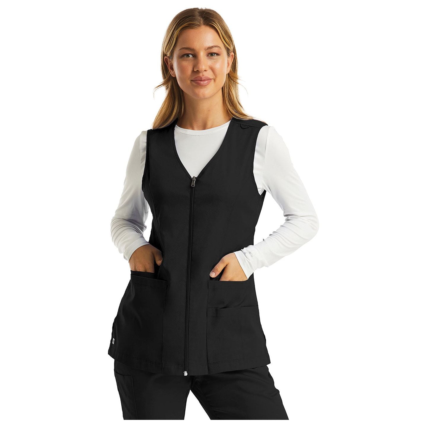 Maevn Matrix Basic Women's V-Neck Zip Front Vest