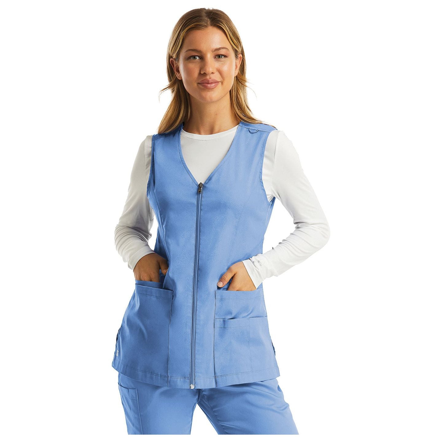 Maevn Matrix Basic Women's V-Neck Zip Front Vest