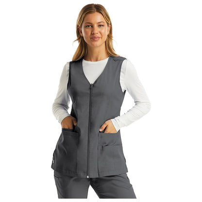 Maevn Matrix Basic Women's V-Neck Zip Front Vest