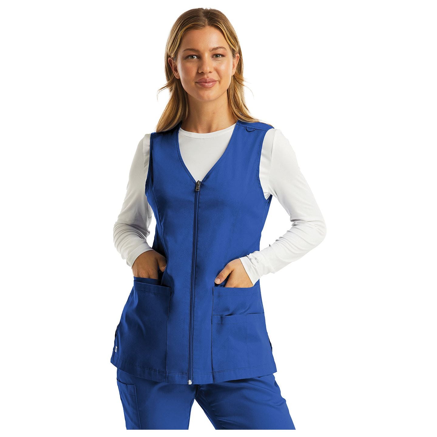 Maevn Matrix Basic Women's V-Neck Zip Front Vest