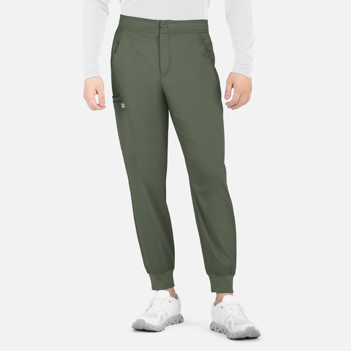 Men's Half Elastic Waistband Jogger