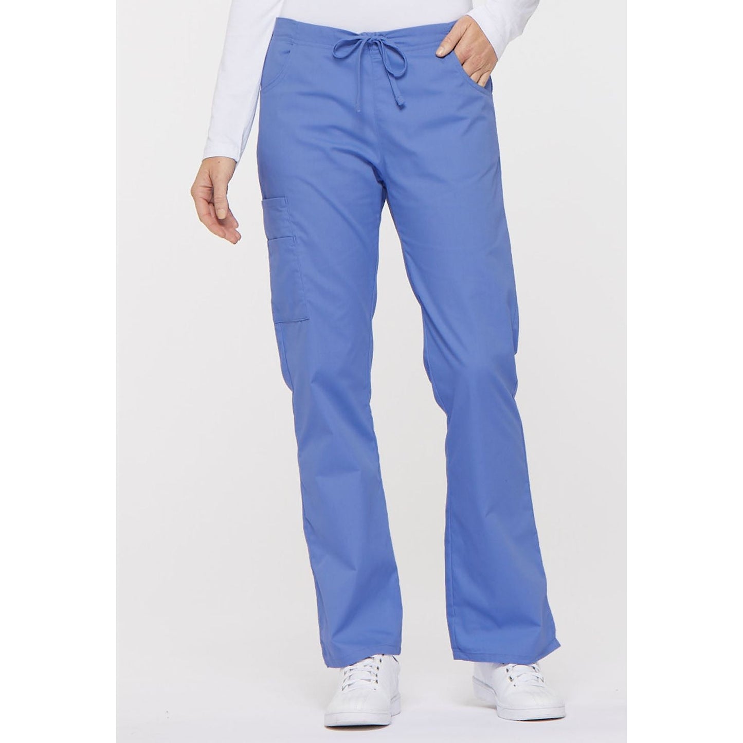 Mid Rise Drawstring Cargo Pant