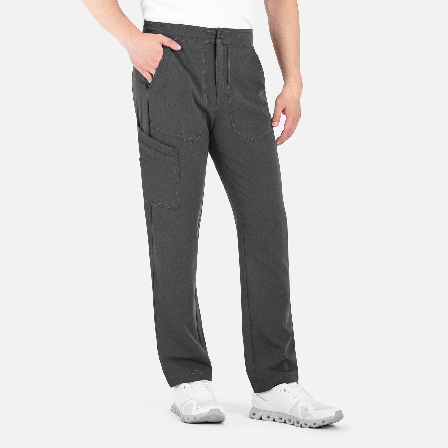 Men's Half Elastic Waistband Cargo Pant