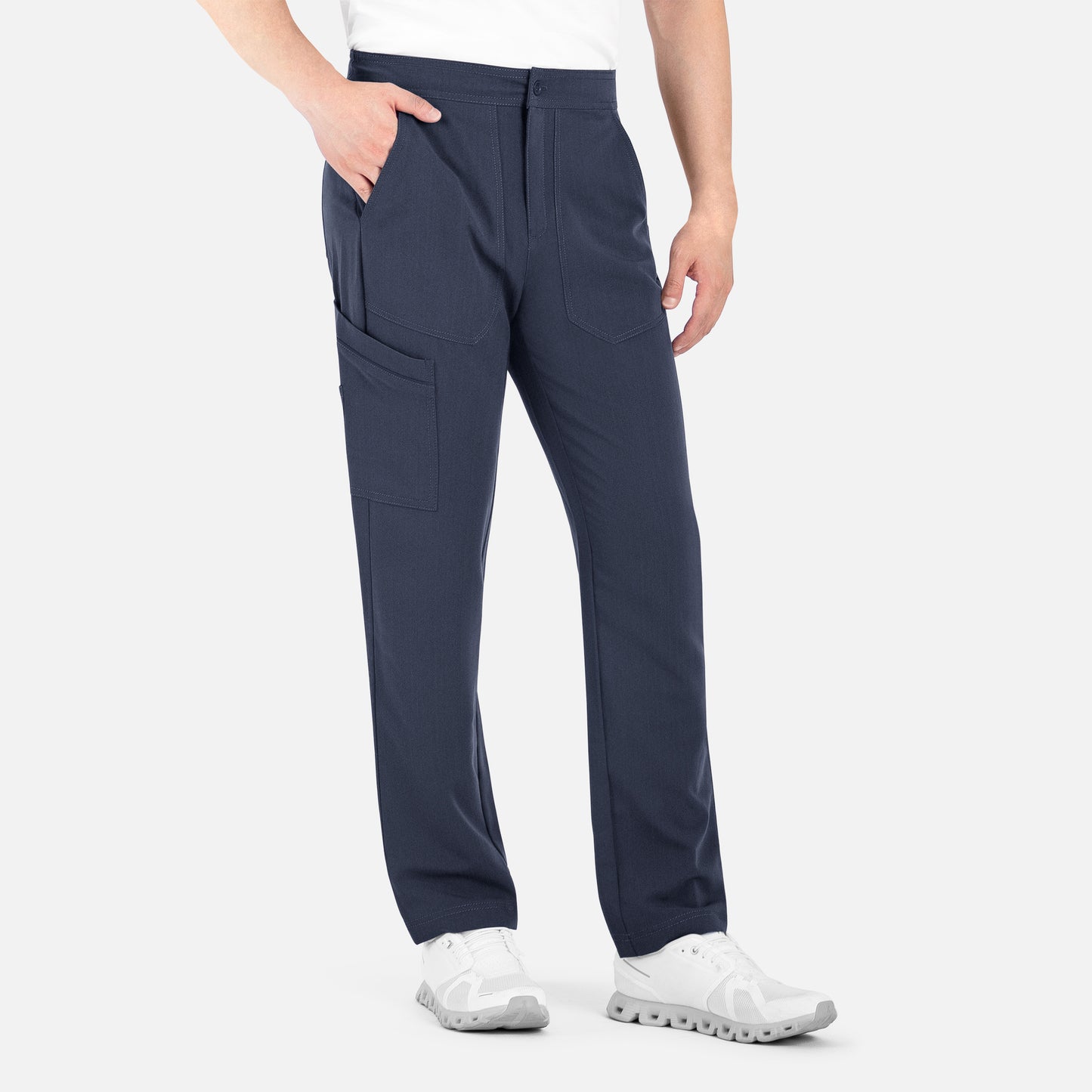 Men's Half Elastic Waistband Cargo Pant