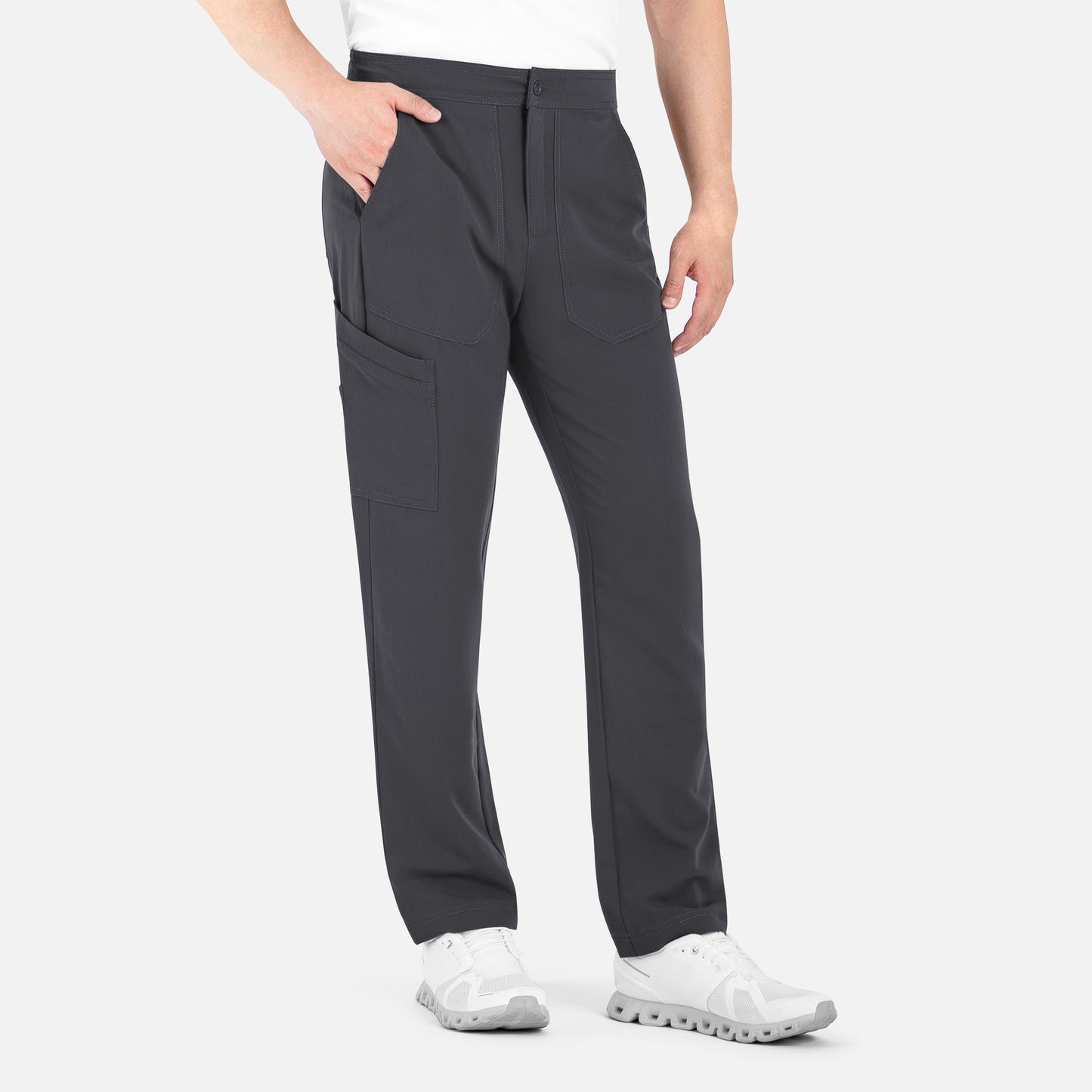 Men's Half Elastic Waistband Cargo Pant