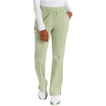 Mid Rise Pull-on Straight Leg Pant