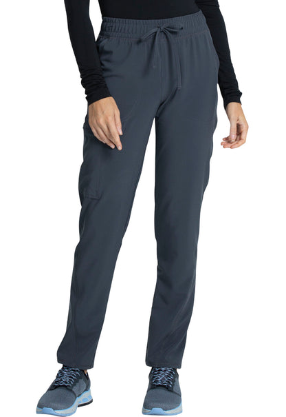 Mid Rise Drawstring Tapered Leg Pant