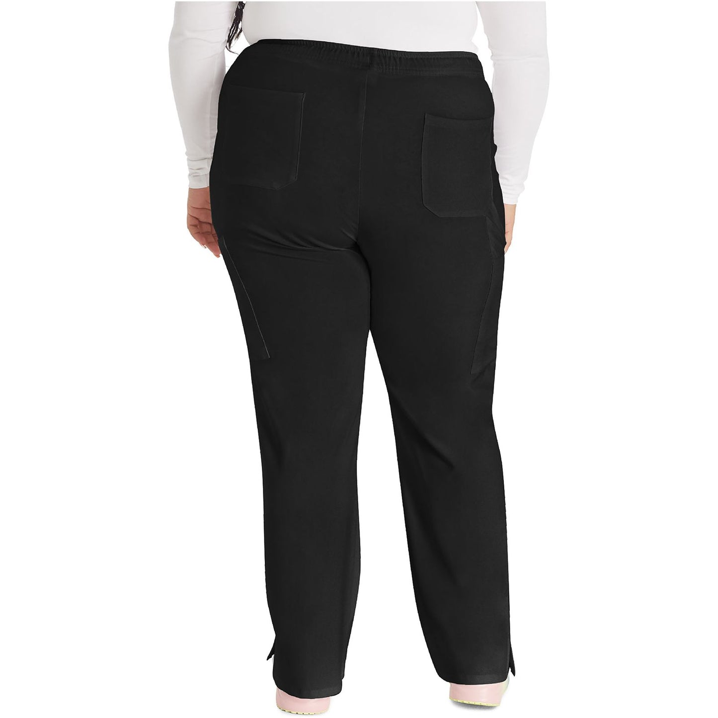 Mid Rise Straight Leg Drawstring Pant