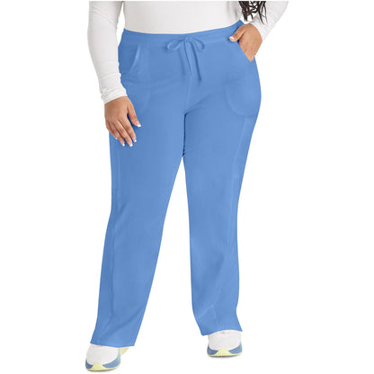 Mid Rise Straight Leg Drawstring Pant