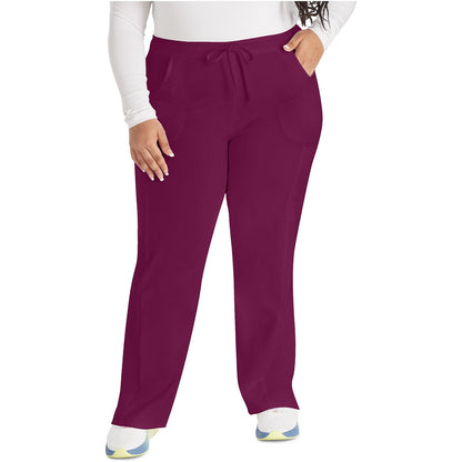 Mid Rise Straight Leg Drawstring Pant