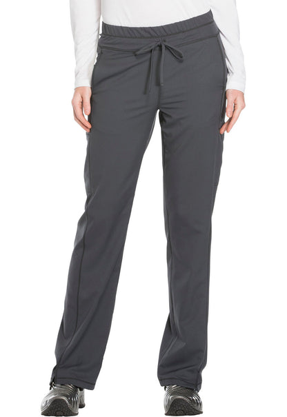 Mid Rise Straight Leg Drawstring Pant