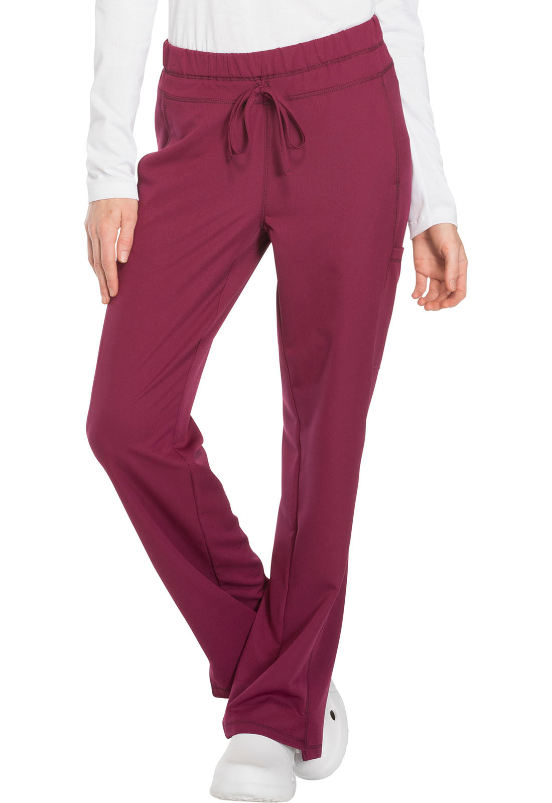 Mid Rise Straight Leg Drawstring Pant