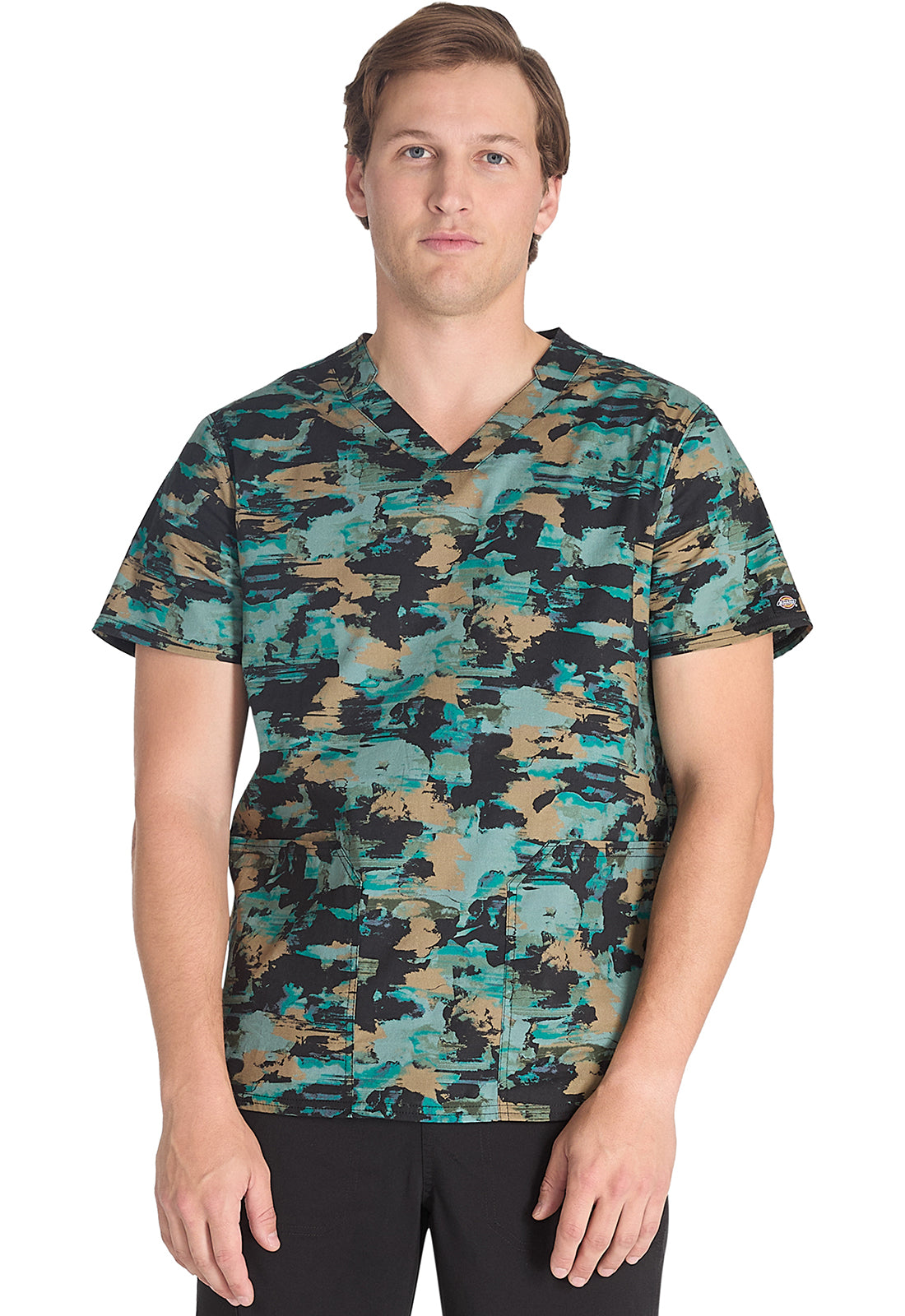 Men's V-Neck Print Top