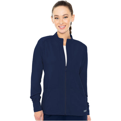 Zip Front Warm-Up With Shoulder Yokes