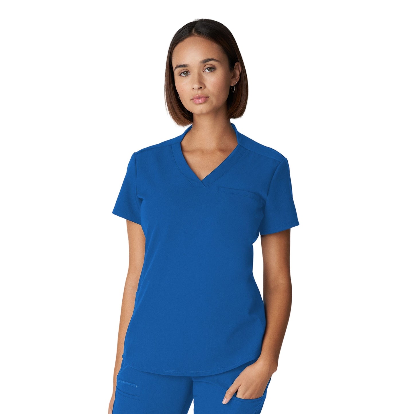 White Cross V-Tess Women's 2-Pocket V-Neck Scrub Top