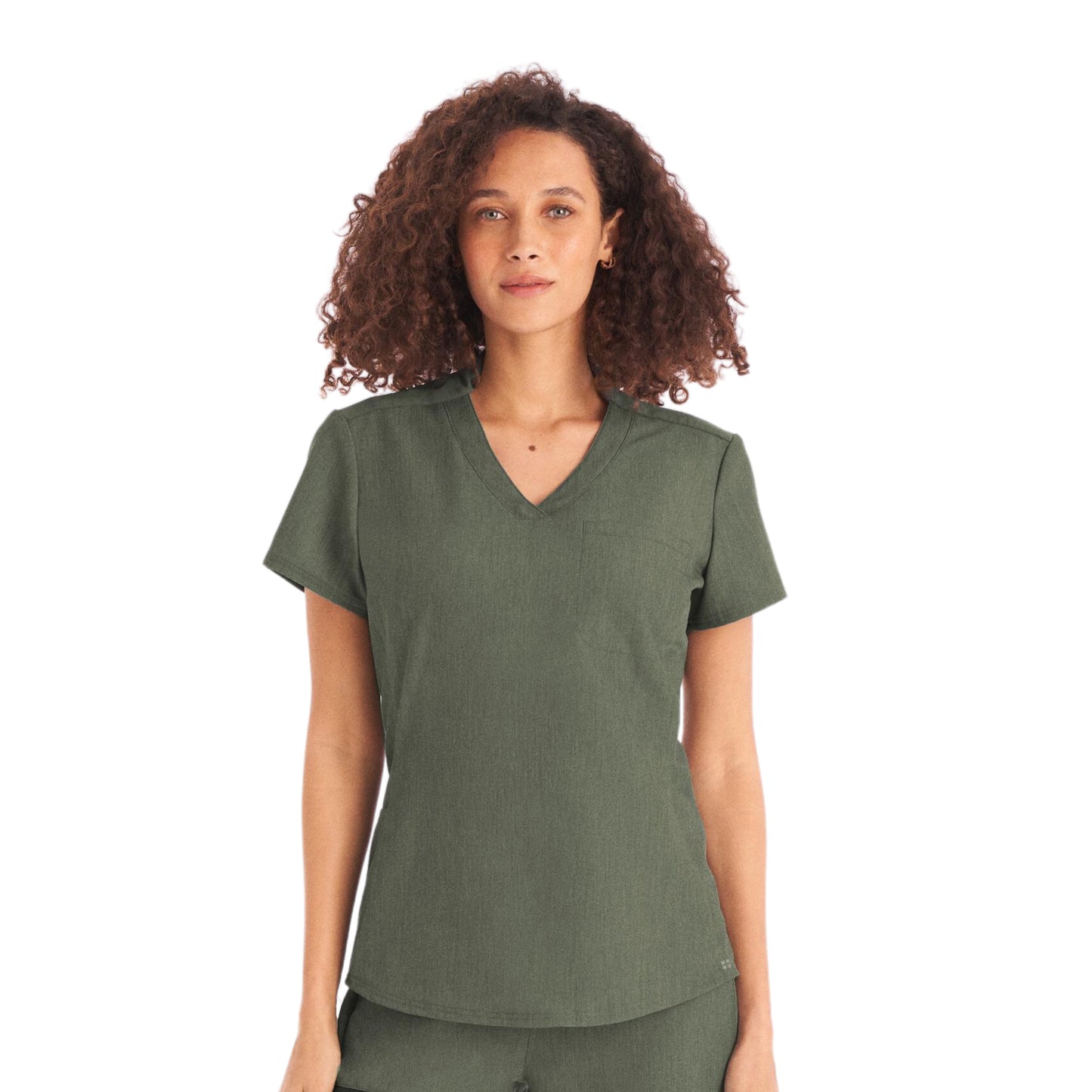 White Cross V-Tess Women's 2-Pocket V-Neck Scrub Top