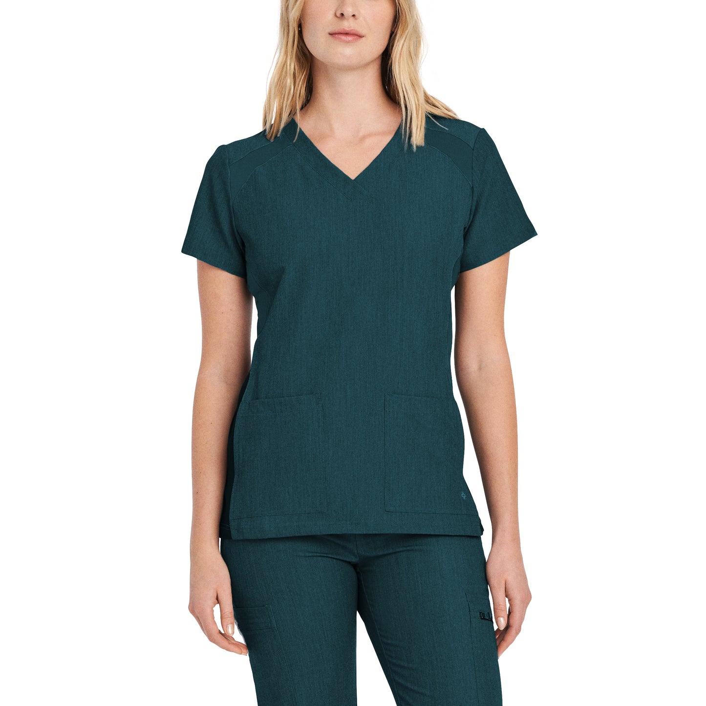 White Cross V-Tess Women's 4-Pocket V-Neck Scrub Top