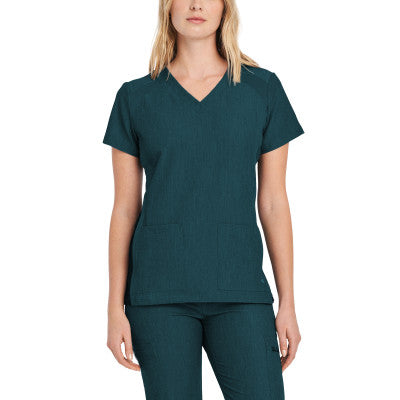 White Cross V-Tess Women's 4-Pocket V-Neck Scrub Top