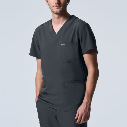 Landau Forward Men's 4-Pocket V-Neck Scrub Top