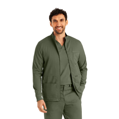 Landau ProFlex Men's 4-Pocket Scrub Jacket