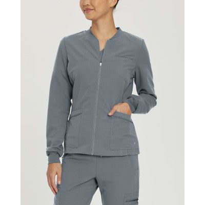 White Cross V-Tess Women's 3-Pocket Warm-Up Scrub Jacket