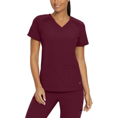 White Cross V-Tess Women's 4-Pocket V-Neck Scrub Top