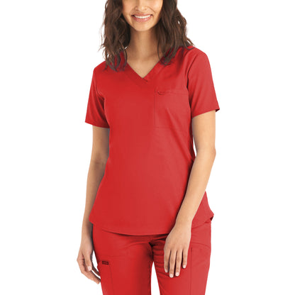 Landau ProFlex Women's 2-Pocket V-Neck Scrub Top