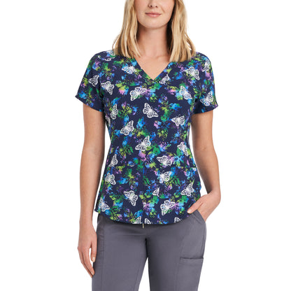 White Cross Women's 2-Pocket V-Neck Scrub Top