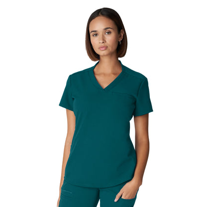 White Cross V-Tess Women's 2-Pocket V-Neck Scrub Top