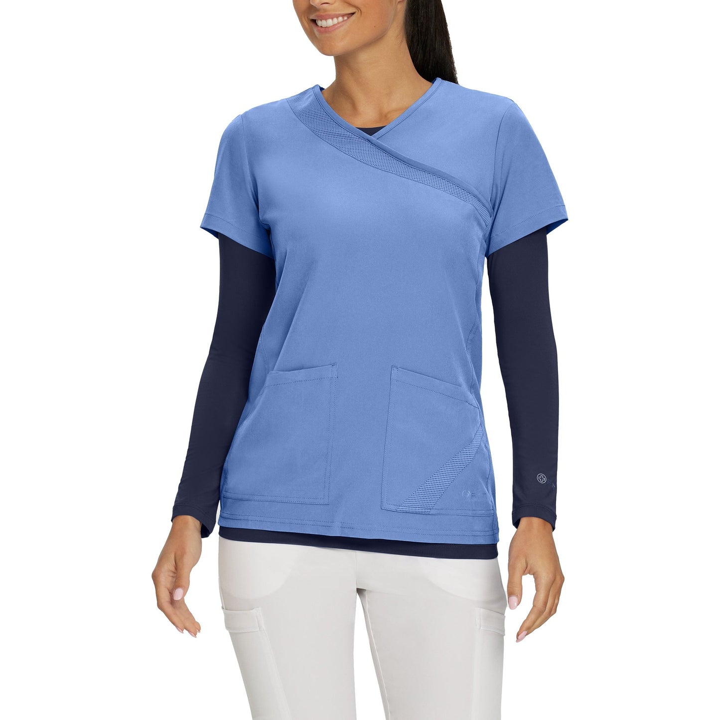 White Cross FIT Women's Long-Sleeve Tee (UNDERSCRUB NOT SCRUB TOP) 207 SALE