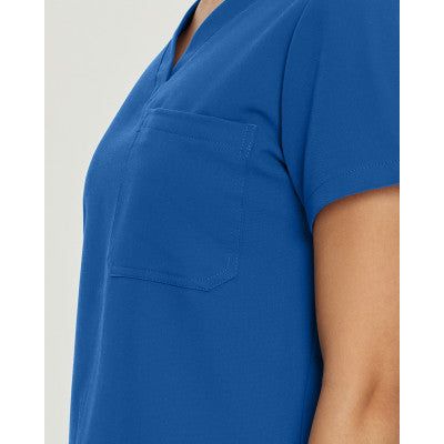 White Cross V-Tess Women's 1-Pocket V-Neck Scrub Top