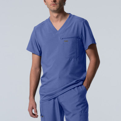 Landau Forward Men's 2-Pocket V-Neck Scrub Top