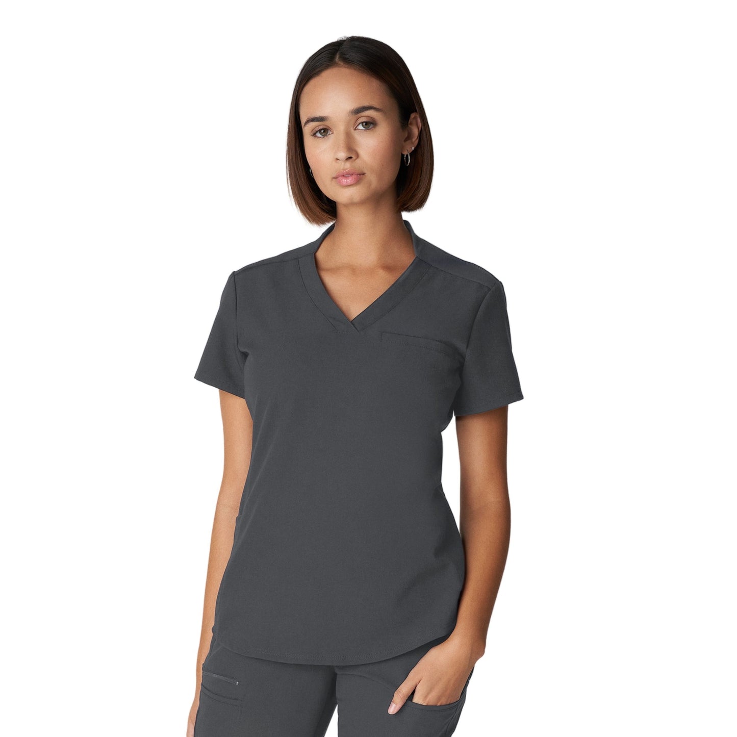 White Cross V-Tess Women's 2-Pocket V-Neck Scrub Top