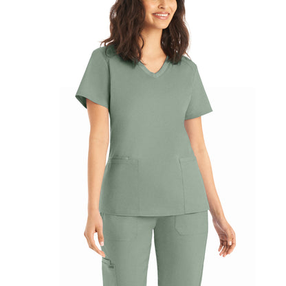 Landau ProFlex Women's 3-Pocket V-Neck Scrub Top