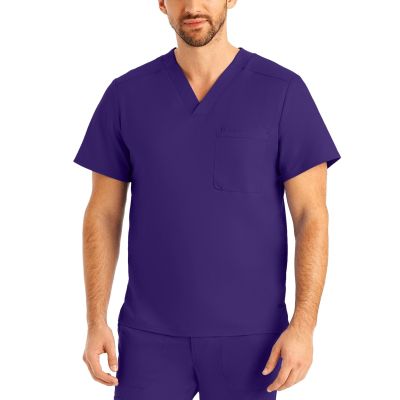 Landau ProFlex Men's 2-Pocket V-Neck Scrub Top