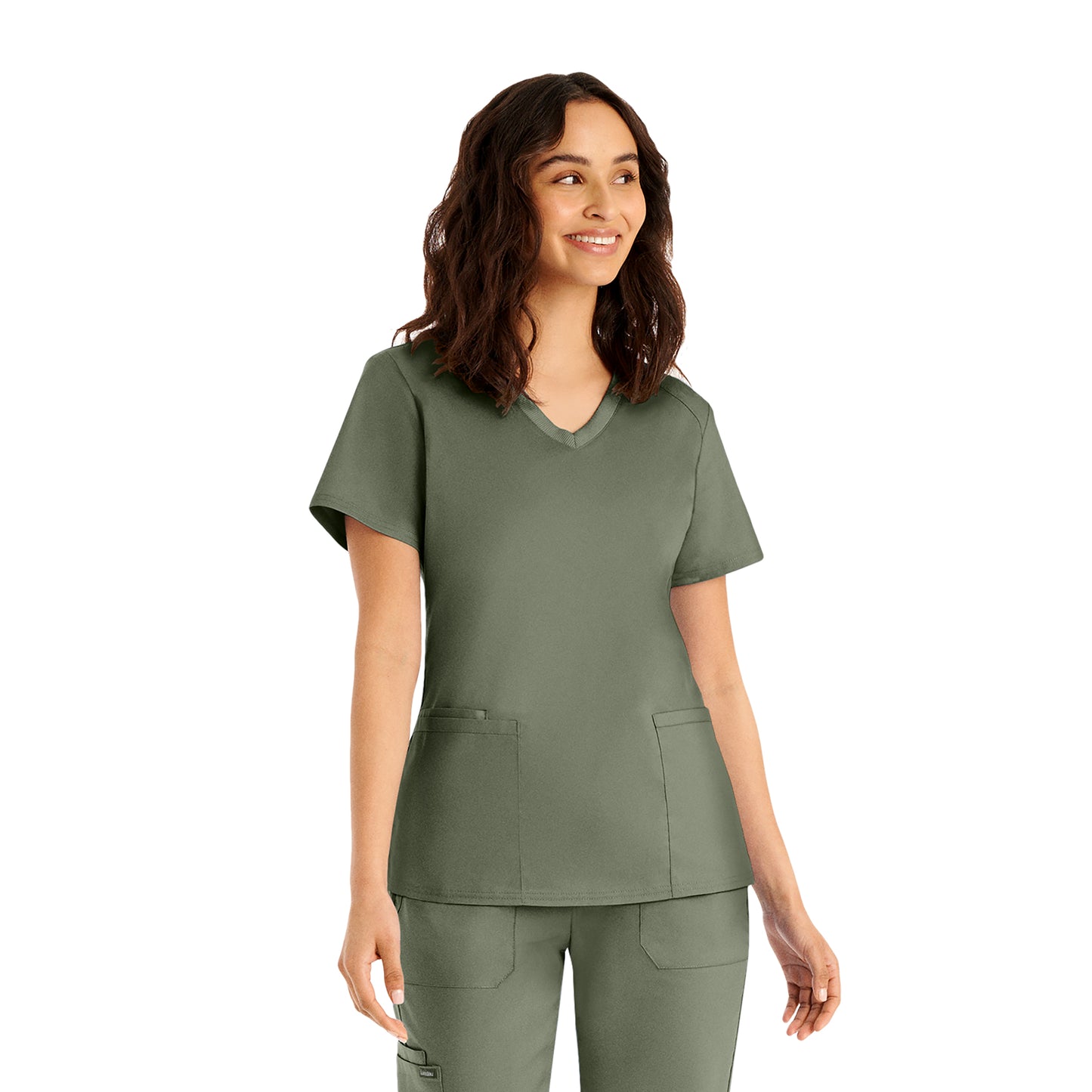 Landau ProFlex Women's 3-Pocket V-Neck Scrub Top