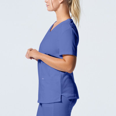 Landau ProFlex Women's 3-Pocket V-Neck Scrub Top