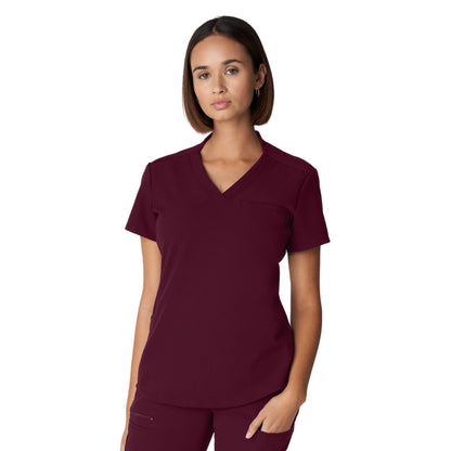 White Cross V-Tess Women's 2-Pocket V-Neck Scrub Top