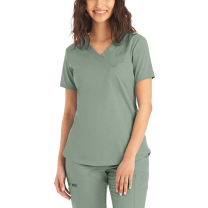 Landau ProFlex Women's 2-Pocket V-Neck Scrub Top