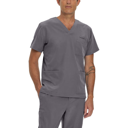 White Cross FIT Men's 3-Pocket V-Neck Scrub Top