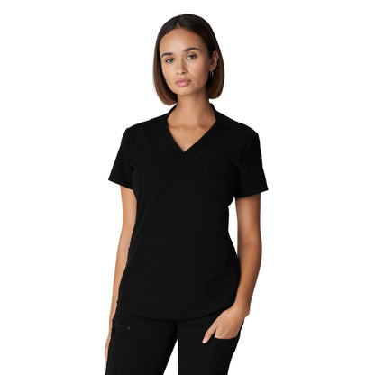 White Cross V-Tess Women's 2-Pocket V-Neck Scrub Top