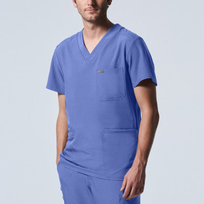 Landau Forward Men's 4-Pocket V-Neck Scrub Top