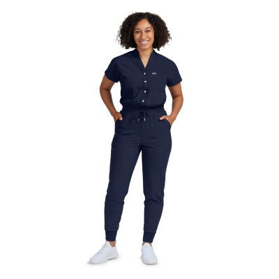 Landau Forward Women's 8-Pocket Cargo Scrub Jumpsuit