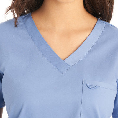 Landau ProFlex Women's 2-Pocket V-Neck Scrub Top